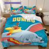 Dumbo Flight Elephant Threepiece Set 1 Duvet Cover 2 Pillowcase Without Core Christmas Birthday Gift Soft And Comfortable Bedding Set