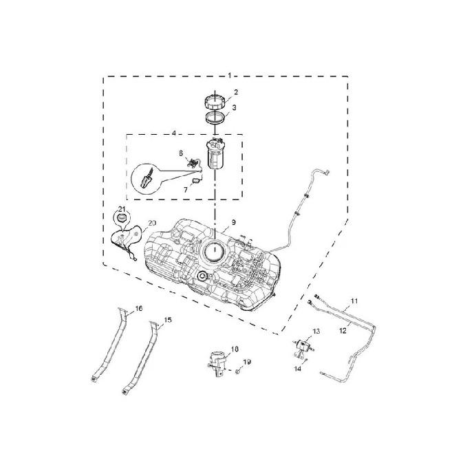 1pcs fuel pump assy. for Chinese CHANGAN CS35 CS55 CS75 auto car spare parts