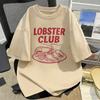 Lobster Club Lobster Tshirt Vacation Vibes Lobster Design Tee Crustacean Fisherunisex Aesthetic Seafood Lover Tee Maine Style Top