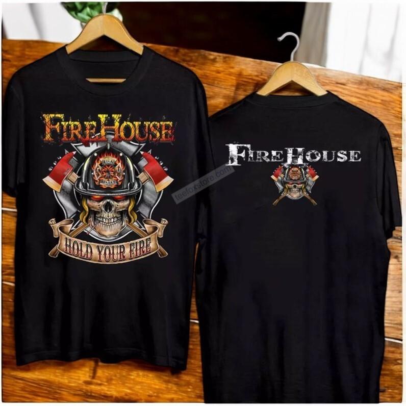 college students  Cotton T-shirt Firehouse Hold Your Fire Tour T-shirt Gift for Friend Size S-4XL