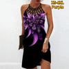Летнее модное сексуальное платье без рукавов, мягкое повседневное платье с 3D принтом Flash Drill, платье на бретельках без рукавов, летнее платье на подтяжках