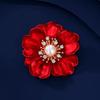 Chinese-style Peony Flower Brooch, High-end Women's Coat Design Sense, Niche Pearl Brooch
