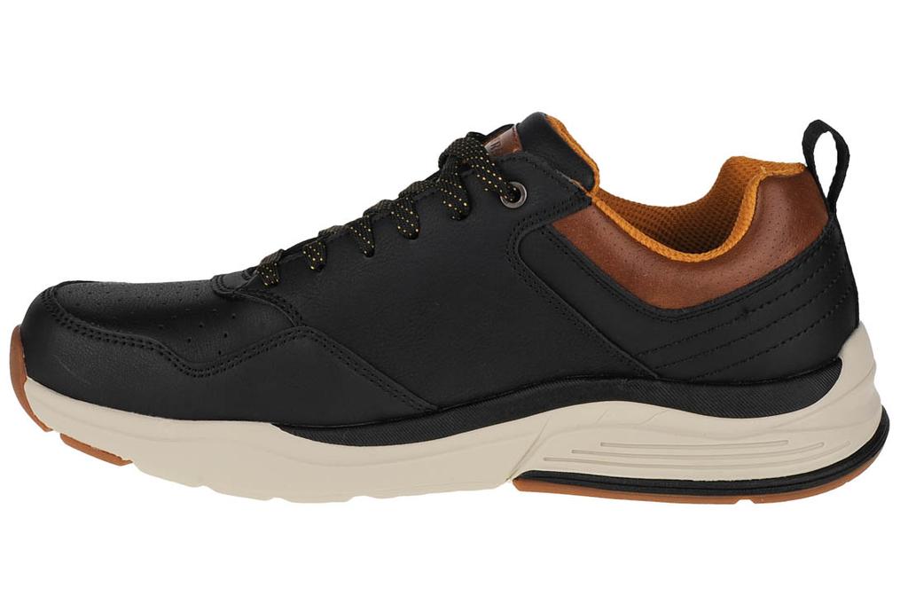 Skechers Benago-Treno, Mens Black Sneakers