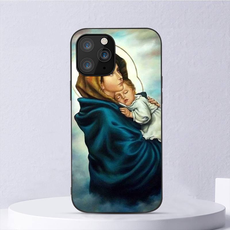 Чехол для телефона «Религиозная Мария и Иисус» для Iphone 11 12 Mini 13 14 Pro Xs Max X 8 7 6s Plus 5 Se Xr Shell