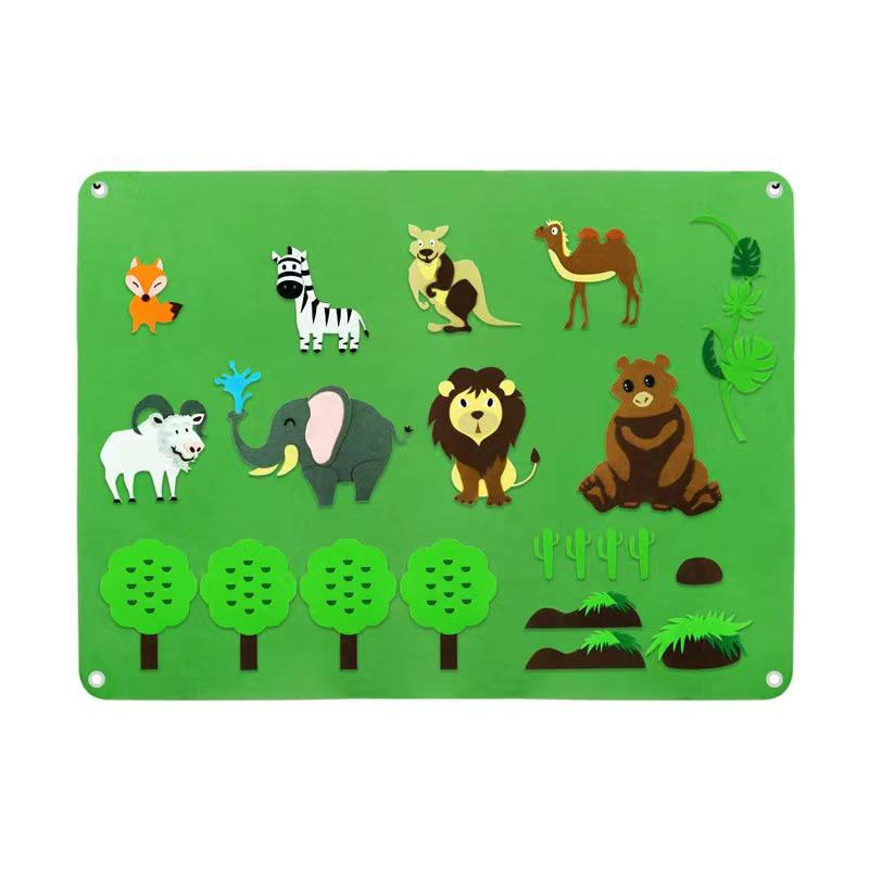 Interstellar Felt Learning Board: Children's Interactive Dress-Up Puzzle for Cognitive Development