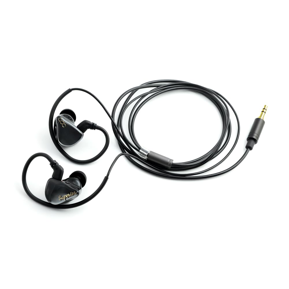 QDC SUPERIOR Piano Black с 10-миллиметровым одиночным динамическим коаксиальным двойным магнитным контуром, двухполостной структурой, разъемом IEM2pin, высоким разрешением
