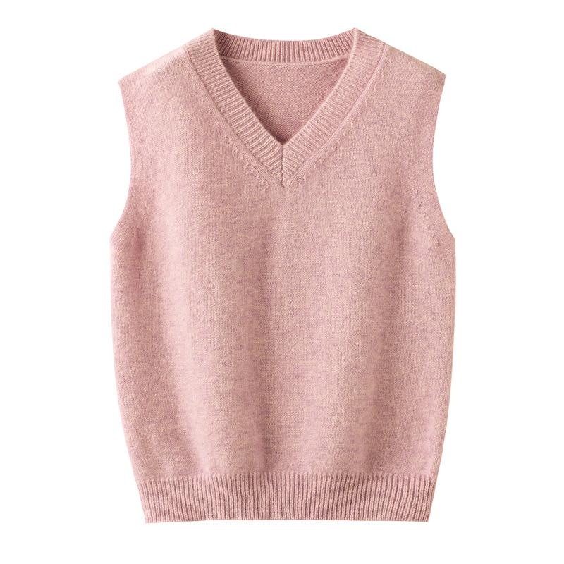 Новый детский sleeveless свитер с V-образным вырезом из 100% шерсти