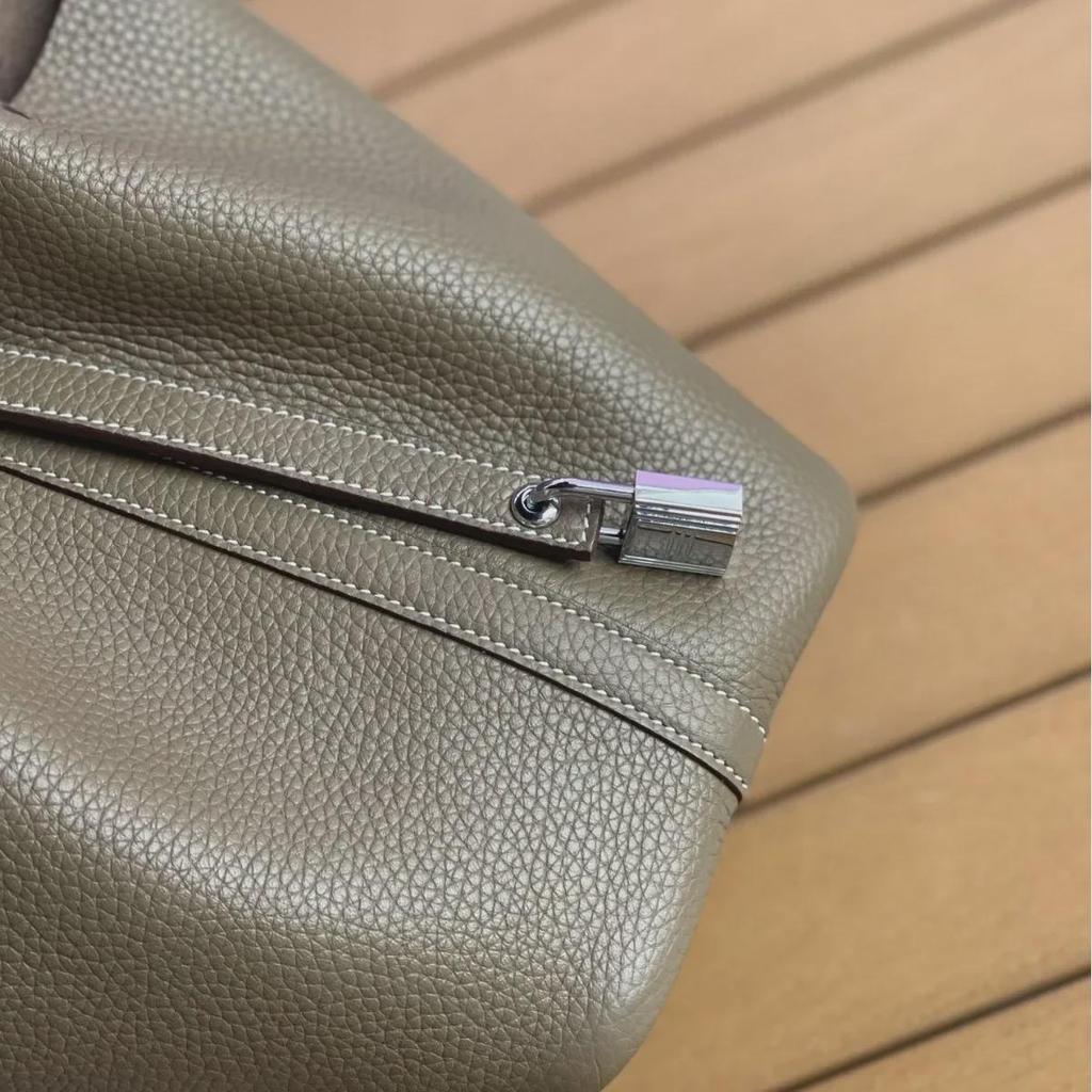 Сумка-корзина для овощей из натуральной кожи класса люкс TC — стильная, универсальная и вместительная сумка-ведро