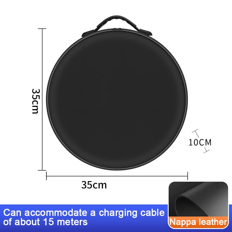 Portable EV Car Charging Cable Storage Box Fit For Tesla Model 3 Y S X Electric Vehicle Charger Cables Carry Bag Waterproof