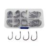 70pcs Stainless Steel Circle Live Bait Fishing Hook Strong Hooks Set