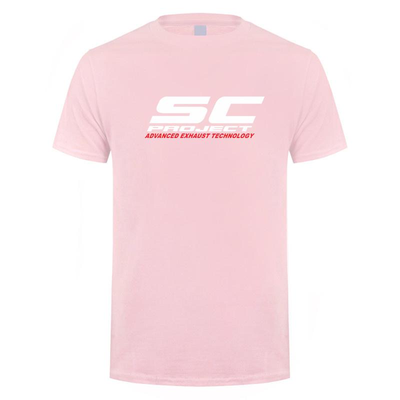 Футболка Летняя Мужская Хлопковая с Коротким Рукавом Футболка SC Project Мужские Подарки Мотоциклетный Топ