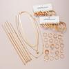 42 Pcs/Set Fashion Metal Big Circle Earrings Necklaces Bracelets Ankles Rings Combinations Jewelry Sets For Women's Gifts 2026