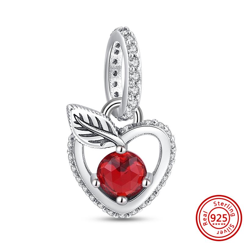 Распродажа 925 пробы серебряные бусины в форме сердца для замков, подвеска, подходит для оригинального браслета с подвесками, ювелирные изделия, подходящие для девушки, жены, подарок