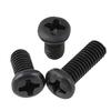 M1 M1.2 M1.4 M1.6 M1.7 M2 M2.5 Round Head Screw Black Phillips Pan Head Screws Electronic Machine Screws and Bolts