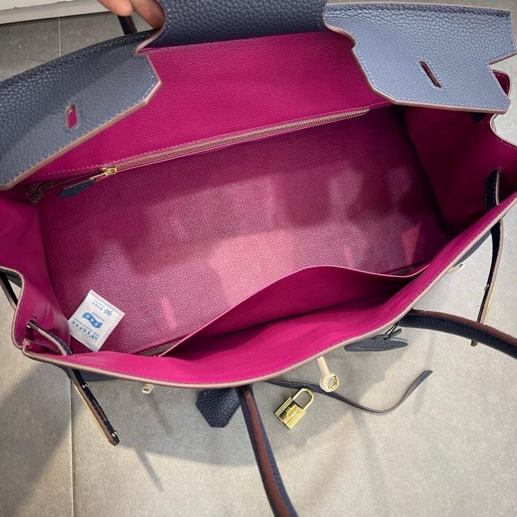 Cross-border trend bag short version oversized portable shoulder bag TOGO first layer cowhide large capacity giant pack