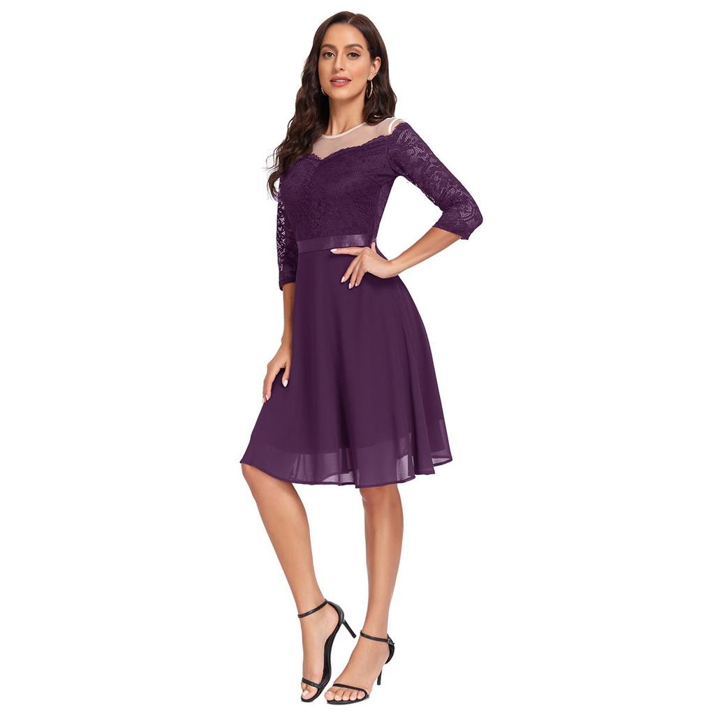 Женские платья с открытыми плечами, миди-трапеция, качели, коктейльное вечернее кружевное платье с поясом, шифоновые юбки, подружка невесты, свадебный гость, одежда для выпускного вечера