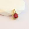 Elegant Copper Fox Gourd & Four-Leaf Clover Necklace with Zircon & Butterfly Accents for Women.