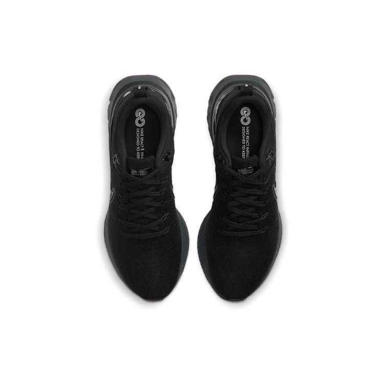 Nike React Infinity Run Flyknit 2 Triple Black Мужские кроссовки Железно-серые CT2357-003
