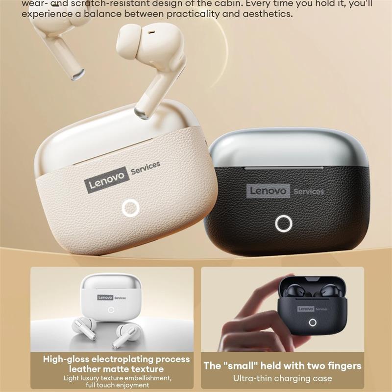 НОВЫЕ беспроводные Bluetooth-наушники Lenovo LE221 с Bluetooth 6.0, ENC шумоподавлением, TWS-наушники, 24 часа работы от аккумулятора, наушники с микрофоном