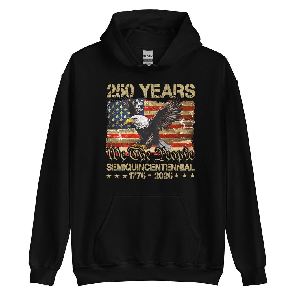 Eagle Flag 250 Years 1776 2026 250th Anniversary USA Hoodie, Gift Hoodie