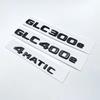 Глянцевая черная 3D-буква из АБС-пластика GLC300de GLC300e GLC350e GLC400e 4Matic эмблема для Mercedes Benz GLC X253 наклейка на багажник автомобиля с логотипом