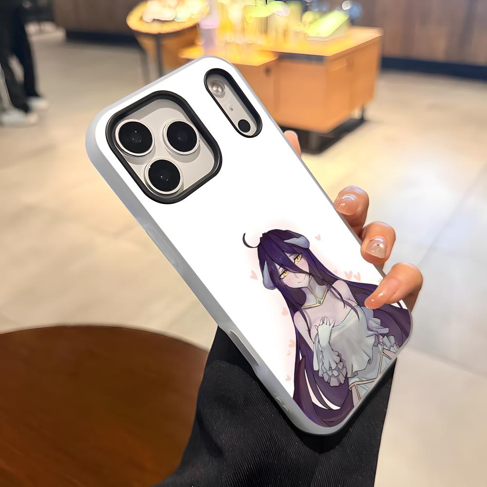 Чехол для телефона Albedo Overlord для iPhone 17 Air 16 E 15 14 Plus 13 12 11 Pro Max Желейный 2-в-1 Защитный чехол