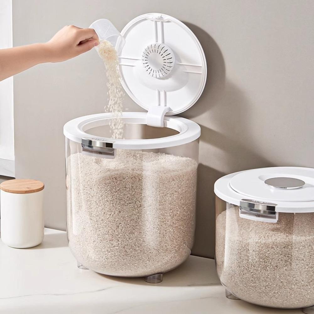 Ведро для риса 5/10 кг, Защищенный от насекомых контейнер для хранения зерна, Новая банка для хранения риса, Кухонная утварь