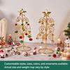 Jingle Bells Christmas Tree Tabletop Holiday Decorative Ornament Mini Christmas Tree Compact Christmas Decoration Supplies