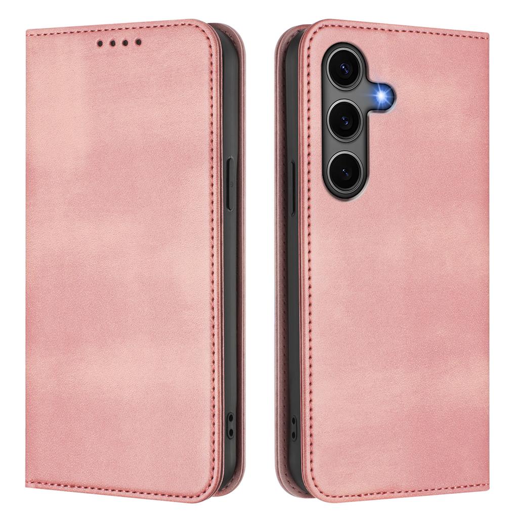 For Samsung Galaxy S24+ Wallet Cases Retro Texture RFID Blocking Leather Phone Cover