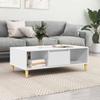 Coffee Table White 102 x 55 x 35 cm Engineered Wood