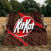 KitKat Flannel Blanket, Use for Birthday/Holiday Gift, Soft Blanket for Sofa/Bed/Camping/Office/Tourism Use,All Seasons