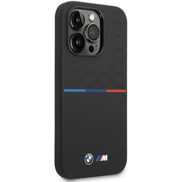BMW Bmhcp15L22Smpk Iphone 15 Pro 6.1Czarny/Black Silicone Pattern