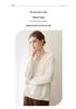 Korean Style V-Neck Women's Loose Slimming Pure Cashmere Sweater - Autumn/Winter Knit Base Layer Top