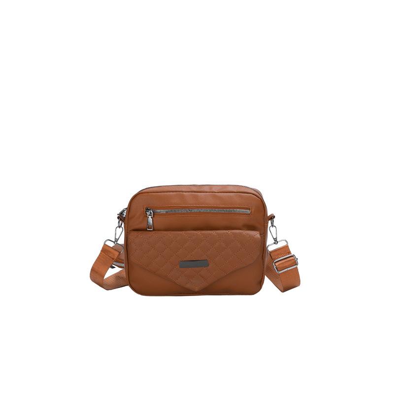 Female Diamond Grid Single Shoulder Crossbody Bag