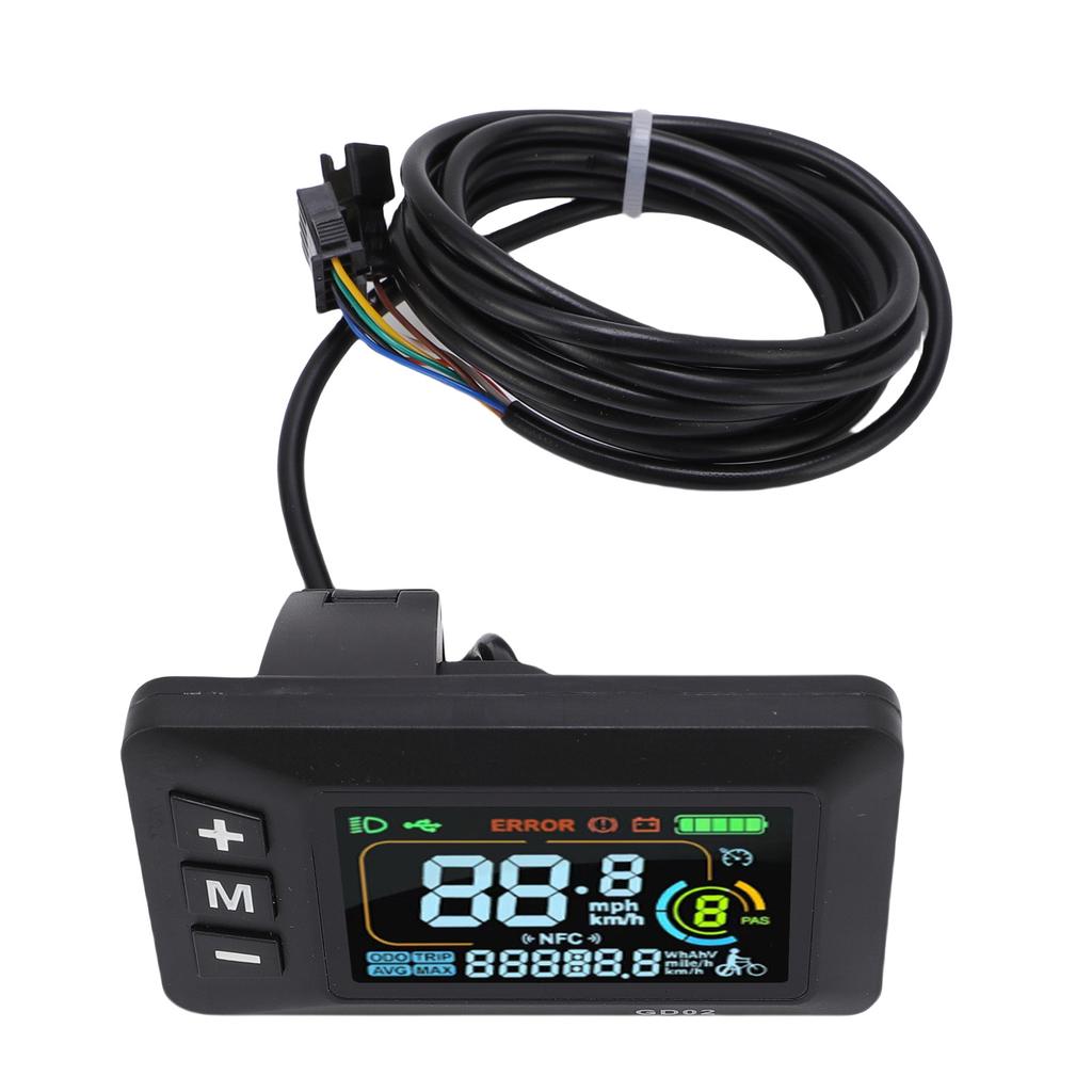 Контроллер для электросамоката 22A Синусоидальный 3-режимный контроллер с цветной ЖК-панелью дисплея GD02 130X