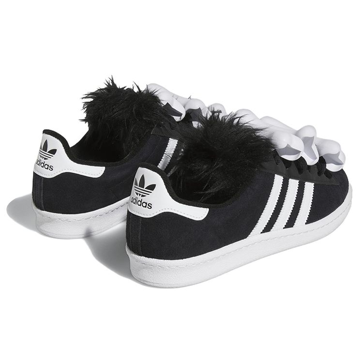 Jeremy Scott x adidas Campus 80s Bones - Черные Унисекс Кроссовки Core-Black Footwear-White HQ4493