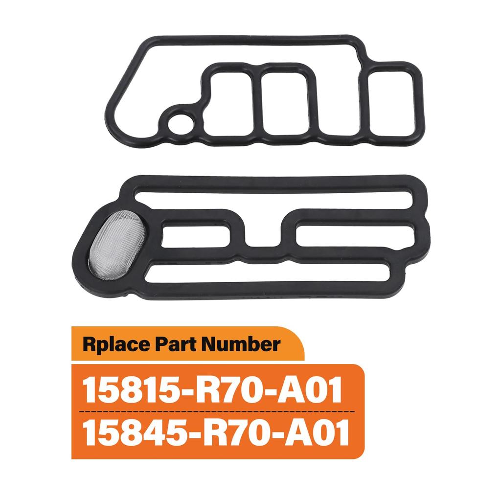 Cylinder Head VTEC Solenoid Spool Valve Gasket, Compatible with Honda Accord Crosstour Odyssey Pilot, for Acura RDX 3.5L Replace 15815-R70-A01