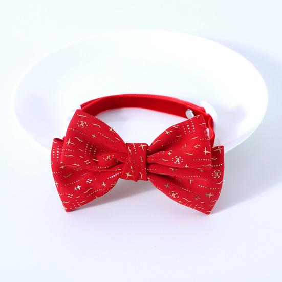 Аксессуары для домашних животных, регулируемый, изысканное качество изготовления, праздничный, предотвращает удушье, красный реквизит для фотографий, бархатный, новый