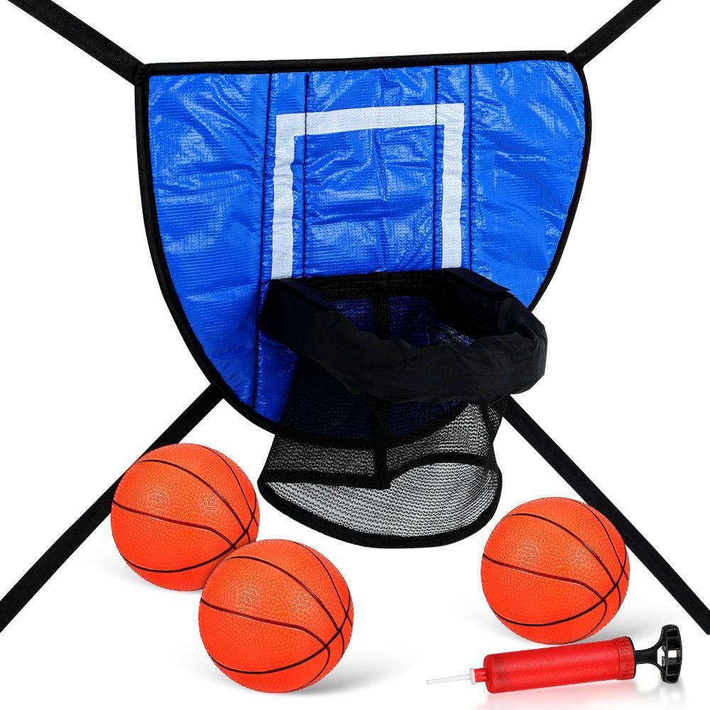 Foldable Trampoline Basketball Hoop Kit Safety Portable Basketball Hoop Toys Sport Games