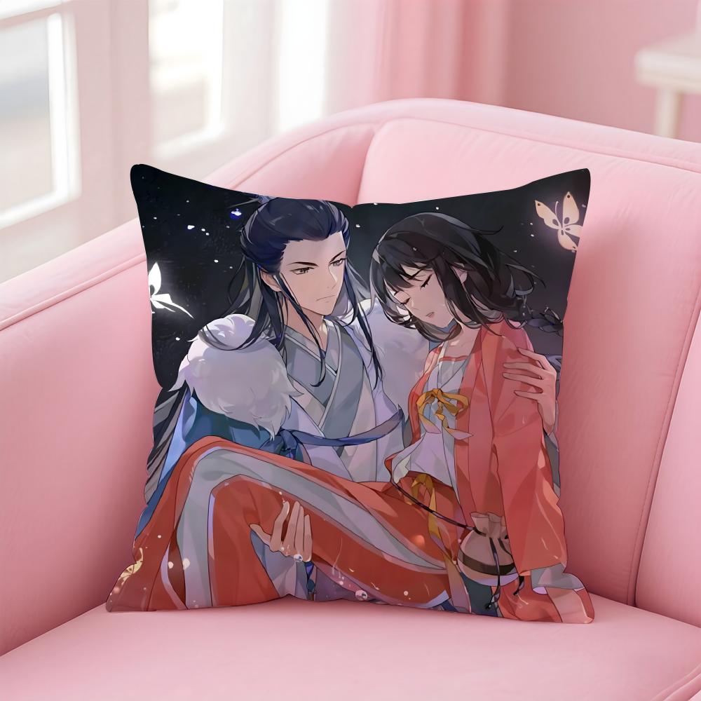 Witty Fantasy Chinese Anime Albums FFairies Cushion Cover Pillow Case Soft Skin Friendly Fabric Concealed Zipper