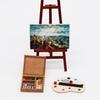 DIY 1/12 Dollhouse Doll House Paintbox Painting Easel Palette Miniature Art Room Scene Decor