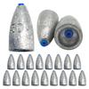 Shymie Bullet Sinkers, Free Rig Sinkers, Fishing Weights, Tubed, Texas Rig, Carolina Rig, Lead Weights, 14g, 20g, 30g, Set of 20 Each
