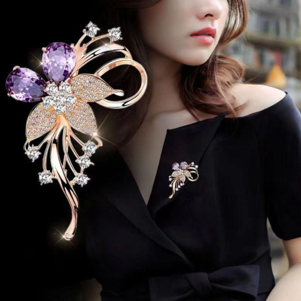Sophisticated Corsage High-end Sweater Pins New Flowers Brooch for Sweater Coat Accessories