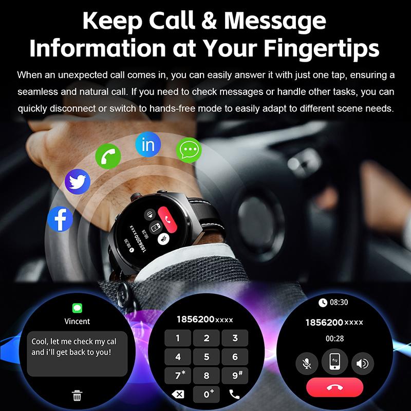 Два в одном умные часы Bluetooth Dual Call Music Health Sports Headset Watch