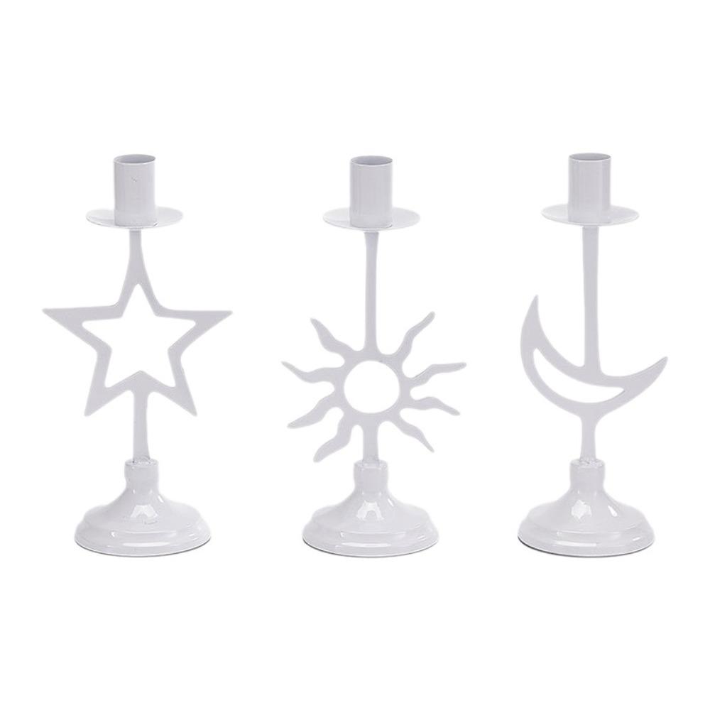 Vintage Stars Candle Holder Handicraft Hollow Candle Holders Modern Candle Stand Dining Table