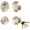 TOSTEM Door Lock Set Shine Gray (Yushin W-Cylinder) Z-2A2-DCTC