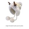 Winter Plush Antler Hat Fluffy Velvet Bucket Hat Cute Ear Protection Hat  Women