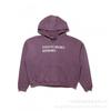 Oversized Washed Cotton Hoodie With Letter Print Unisex Streetwear Fall Casual Sweatshirt