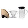 HARIO V60 Dripper Thermo Color Server Set Transparent for Cups & 1-4 VDSS-3012-B