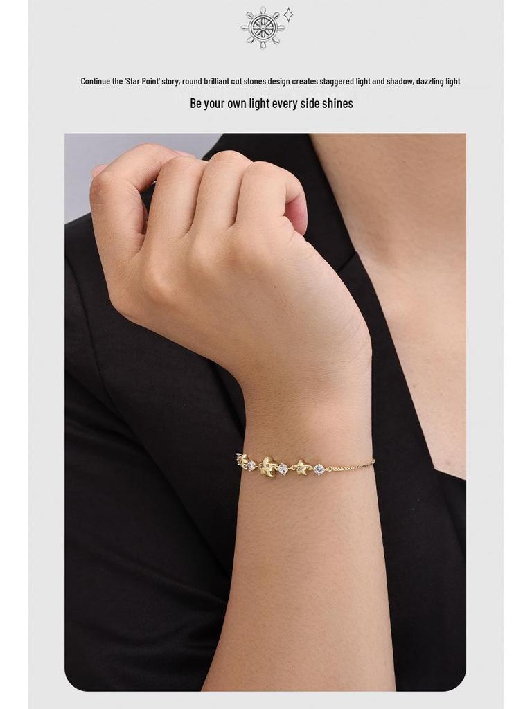 Браслет-звезда из медного сплава: Роскошные, Модные Женские Украшения